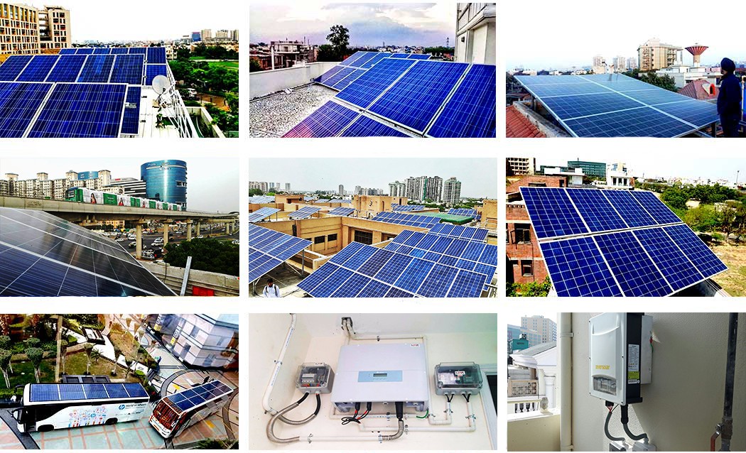Rooftop solar installation in Gurgaon, Haryana